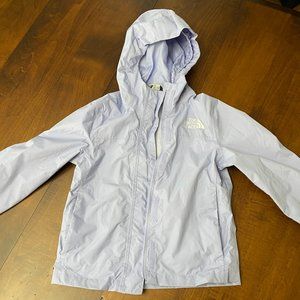 Girls North Face XS Windbreaker Rain Coat Lavender